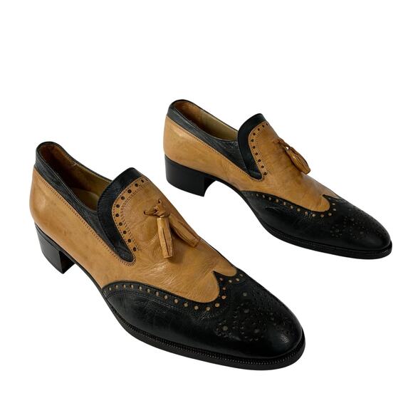 Volare By Carlo Leoni Leather Italian Loafers - Picture 1 of 9